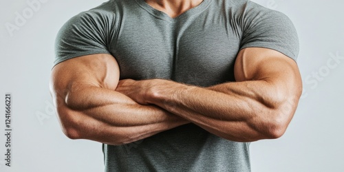 A person standing with their arms crossed in front of their chest