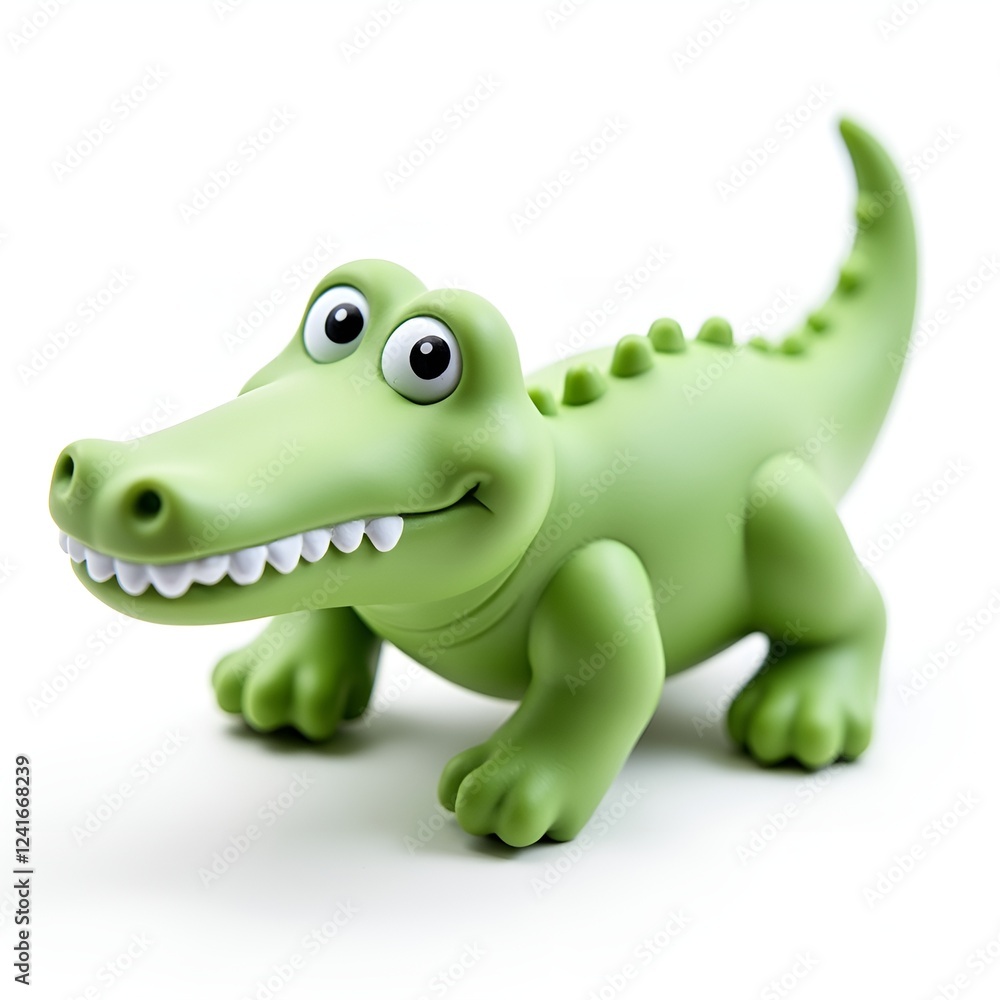 Fototapeta premium Smiling crocodile toy