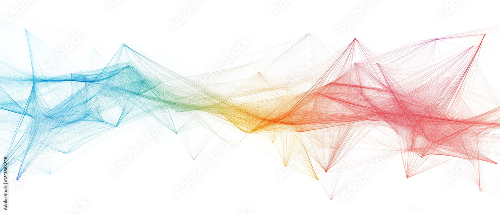 Abstract lines forming the shape of a customer service communication system-2 Abstract lines forming the shape of a customer service communication system-2