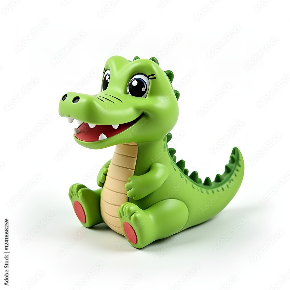 Fototapeta premium Smiling crocodile toy
