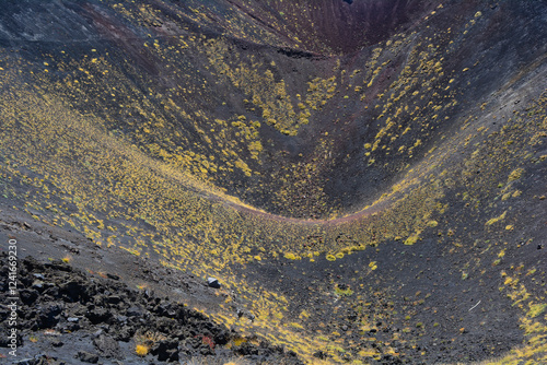 фотографія Mount Etna, an active stratovolcano on the east coast of Sicily, Italy, in the M