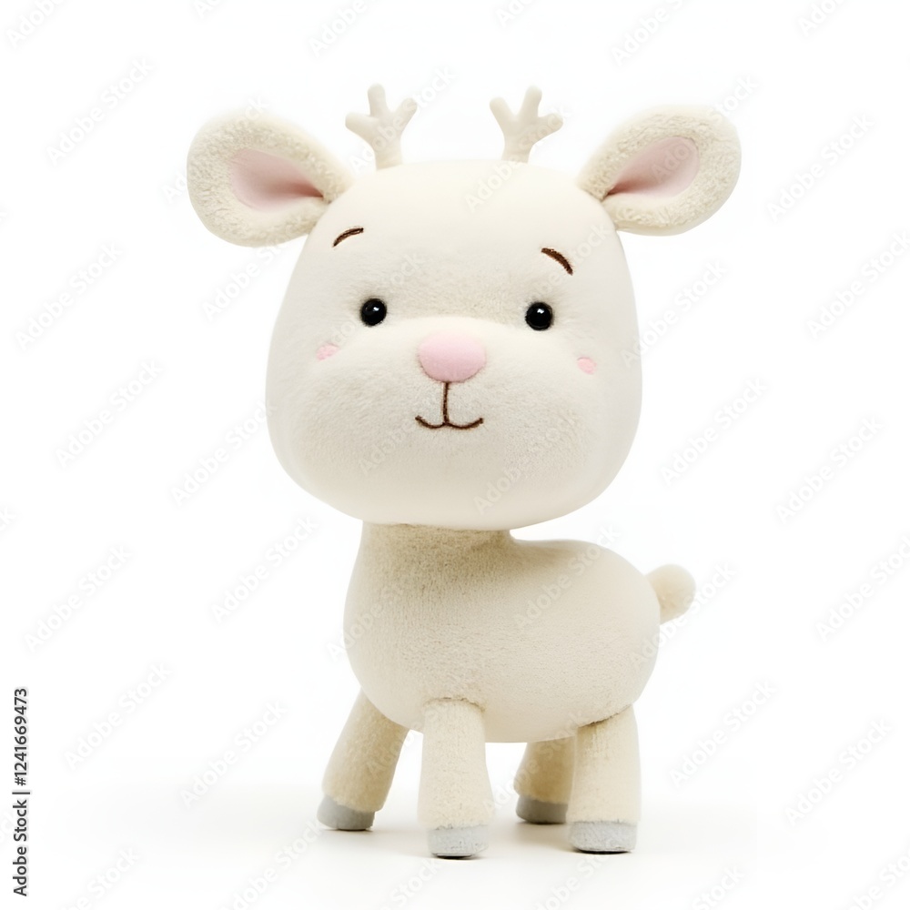 Obraz premium toy Deer isolated on white background
