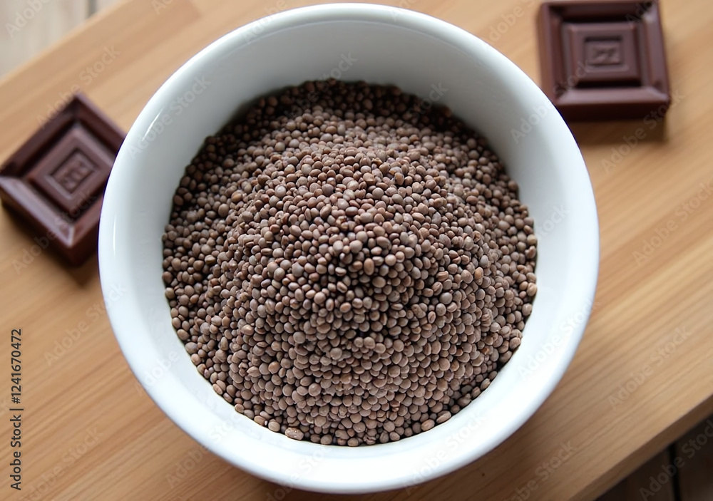 chia seeds mix well dark chocolate healthy snack chia seeds mix well dark chocolate healthy snack