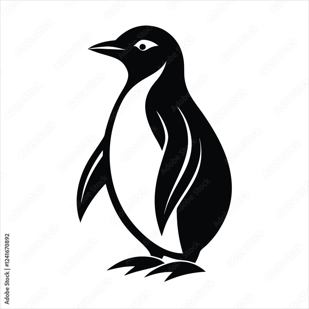Obraz premium vector illustration of a penguin