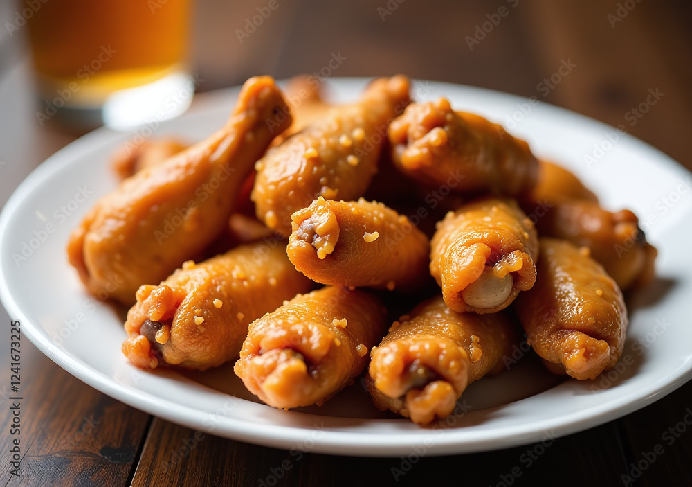 crispy fried chicken wings popular appetizer parties restaurants crispy fried chicken wings popular appetizer parties restaurants