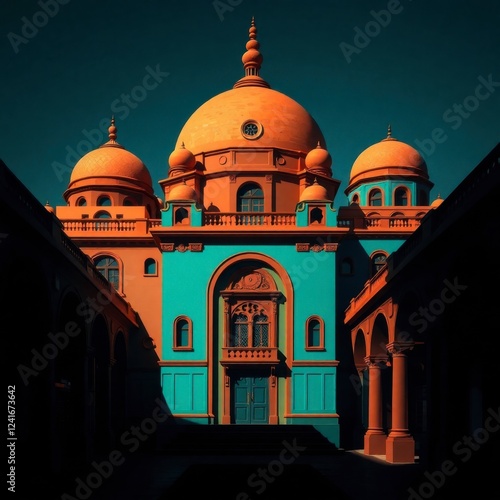 Wallpaper Mural Stunning Teal and Orange Mosque Architecture Photography Torontodigital.ca