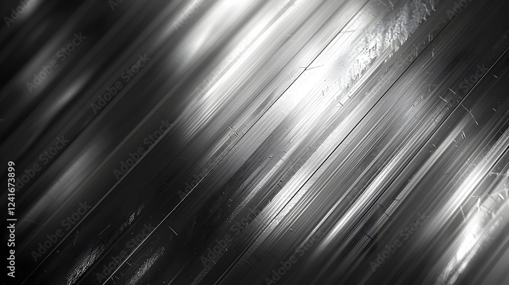 Striking Metallic Texture with Dramatic Monochrome Gradient Stripes Striking Metallic Texture with Dramatic Monochrome Gradient Stripes
