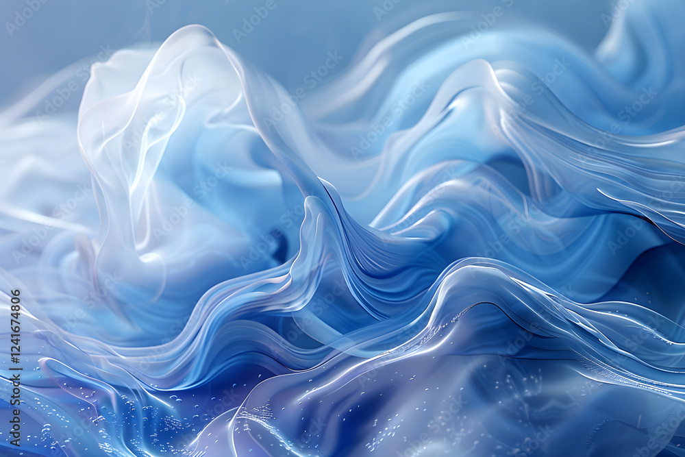 Obraz premium Visualization of Matter Phases: Gradual Transition from Solid to Liquid