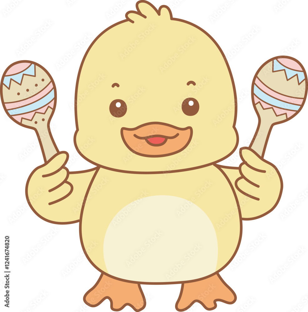 Cute Duck vector icon. Funny baby Duck animal series stock illustration. life of fluffy Duck designs. Cute Duck vector icon. Funny baby Duck animal series stock illustration. life of fluffy Duck designs.