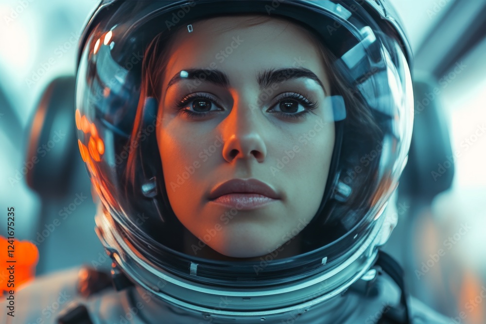 Exploring the cosmos with an astronaut preparing for a mission in a modern spacecraft environment Exploring the cosmos with an astronaut preparing for a mission in a modern spacecraft environment
