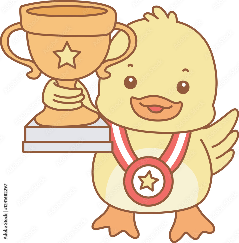 Cute Duck vector icon. Funny baby Duck animal series stock illustration. life of fluffy Duck designs. Cute Duck vector icon. Funny baby Duck animal series stock illustration. life of fluffy Duck designs.