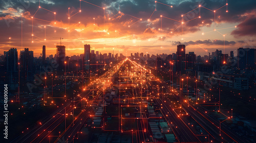 
Intricate global value chains connecting manufacturers, suppliers, and distributors across borders