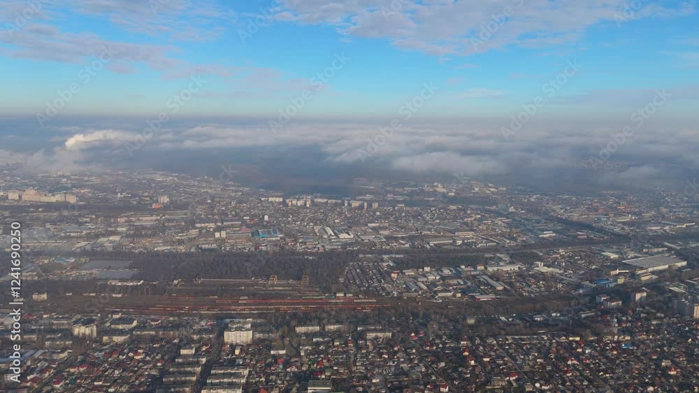 Expansive Aerial View of Urban Landscape Expansive Aerial View of Urban Landscape