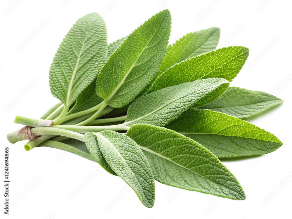 Obraz premium sage isolated on white background