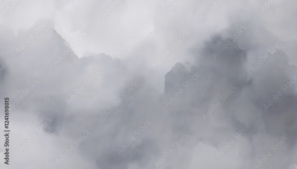 Fototapeta premium Abstract gray watercolor background creating a cloudy sky effect