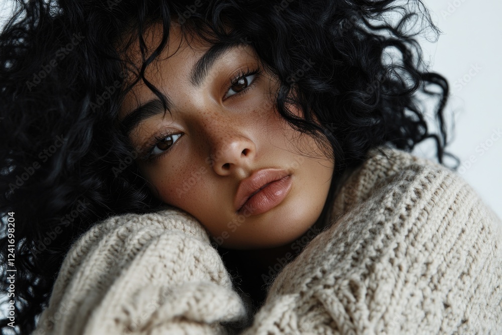 A detailed shot of someone's torso with a sweater on, great for use in portraits or fashion stories A detailed shot of someone's torso with a sweater on, great for use in portraits or fashion stories