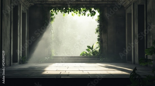 Wallpaper Mural Sunlit Ruins Overgrown Jungle Temple Entrance Torontodigital.ca