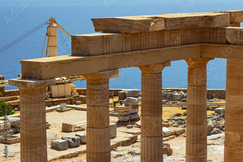 Wallpaper Mural The Ruins of Athena Lindia’s Temple at Lindos, Rhodes, Greece Torontodigital.ca