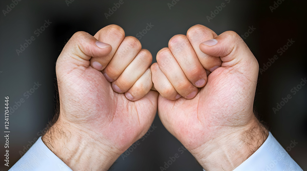 Two fists bumping, solidarity, close-up, dark background, teamwork Two fists bumping, solidarity, close-up, dark background, teamwork