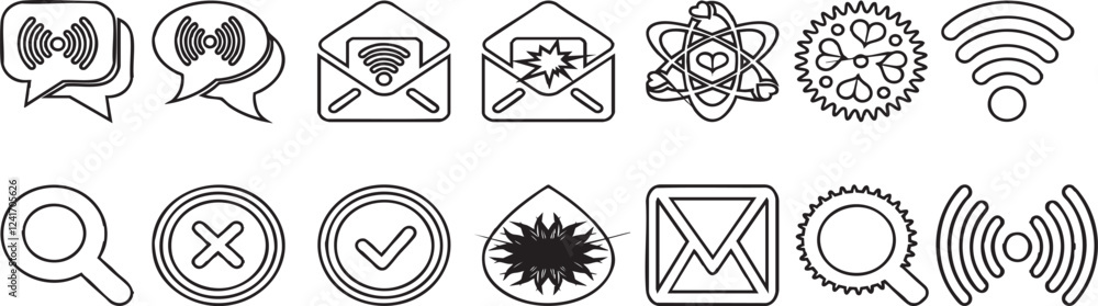 a set of different symbols that are used to make a design, Adobe Illustrator Artwork a set of different symbols that are used to make a design, Adobe Illustrator Artwork