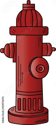 the illustration of fire hydrant for public space.