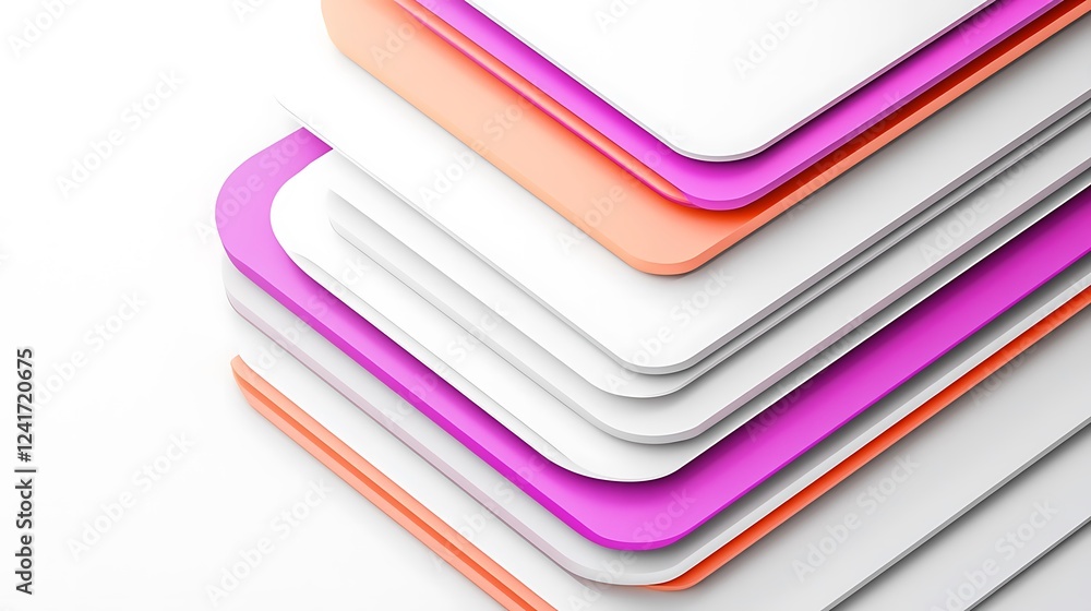 Abstract layered design with pink orange and white Abstract layered design with pink orange and white
