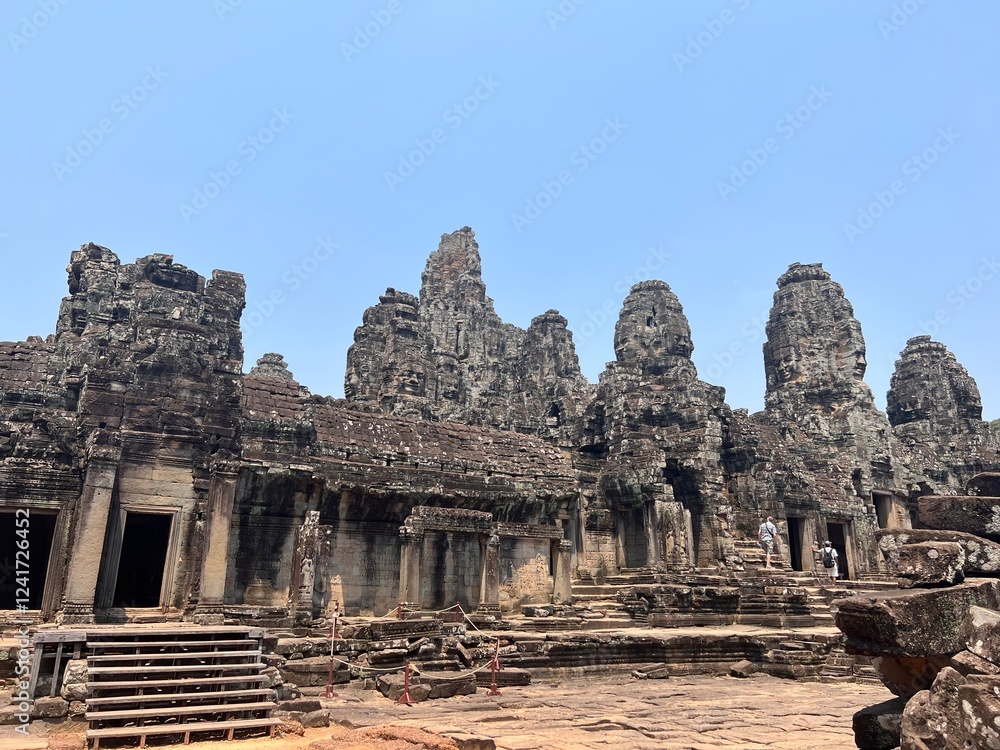 Ancient Temples of Angkor Wat at Sunrise, Cambodia Ancient Temples of Angkor Wat at Sunrise, Cambodia