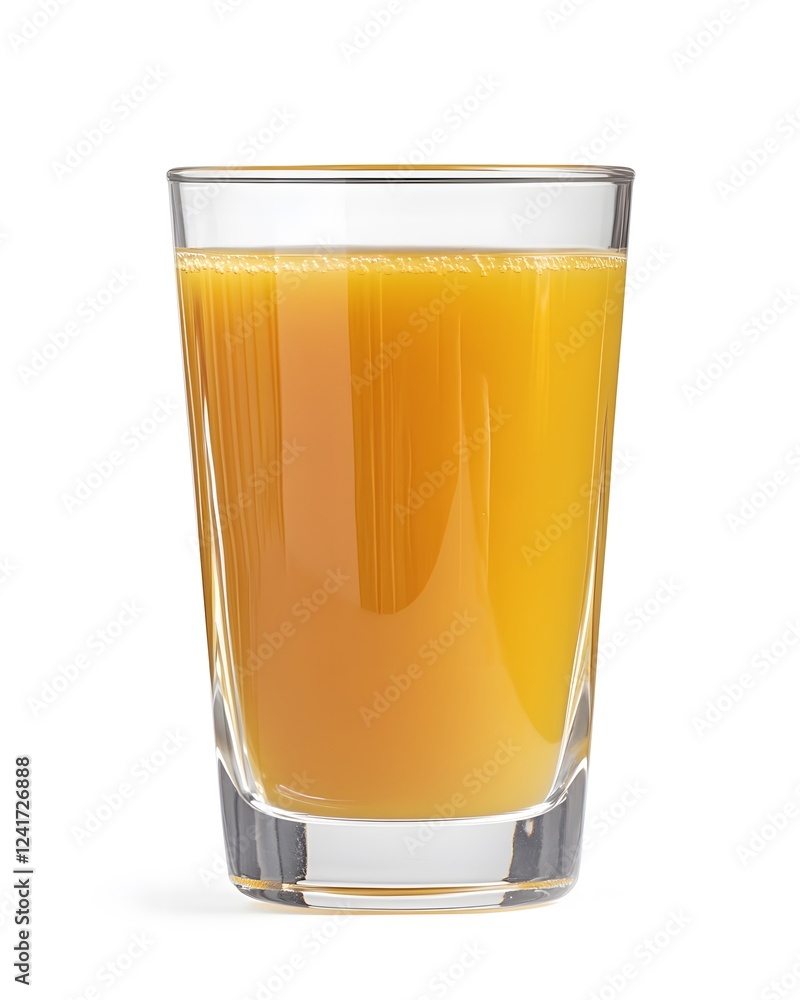 Refreshing citrus juice in a clear glass, isolated on a white background. Refreshing citrus juice in a clear glass, isolated on a white background.