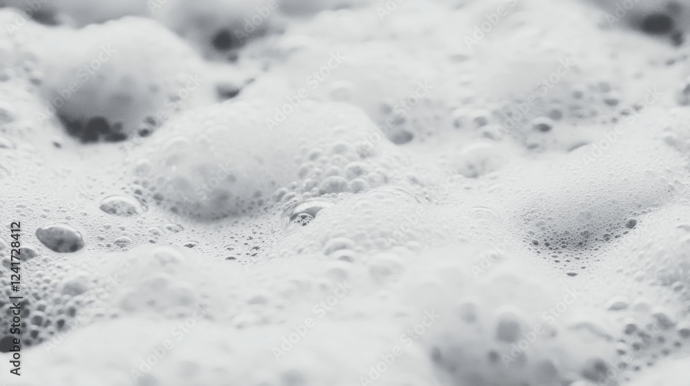 Obraz premium Close-up of soapy foam bubbles