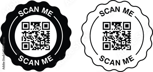 QR code scan for smartphone. QR code for mobile app and payment. 