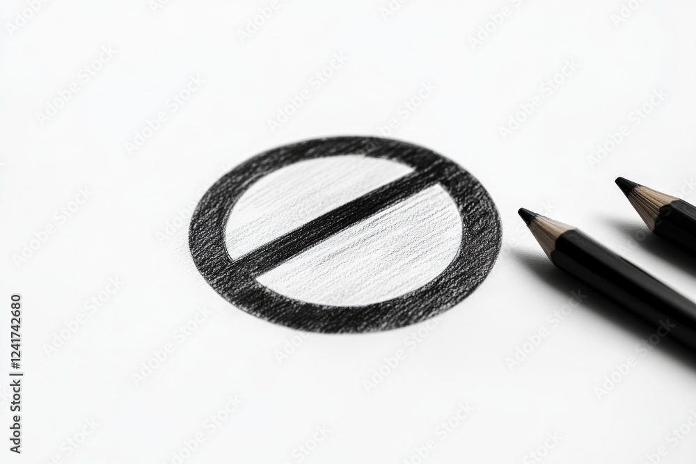 Fototapeta premium A detailed illustration of a circle created by hand using a pencil