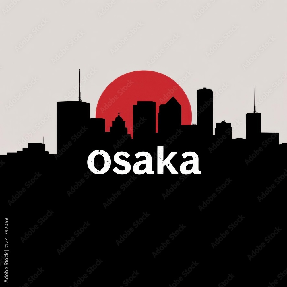 Fototapeta premium Breathtaking new york city skyline at sunset no people silhouetted skyline cityscape architecture illustration building city vector