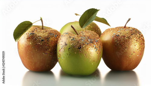 apple fruit with natural e additives photo