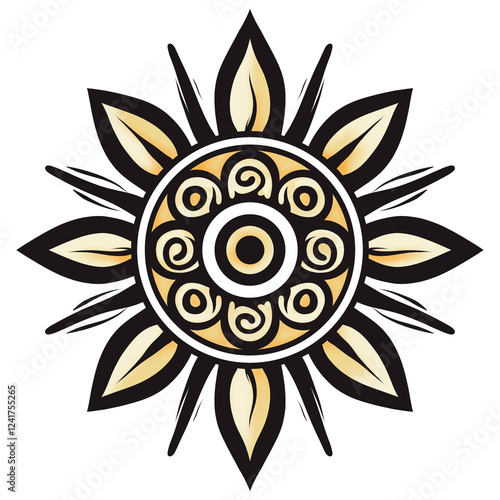 abstract flower or sun