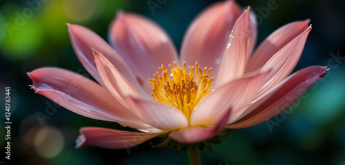 Macro shot of a rare flower blooming at night, 8K resolution, showcasing delicate petals, vibrant colors, and soft natural lighting.