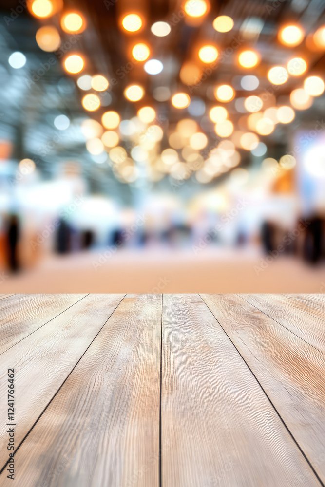 Blurred background of trade show floor with booths, dynamic business expo atmosphere. Blurred background of trade show floor with booths, dynamic business expo atmosphere.