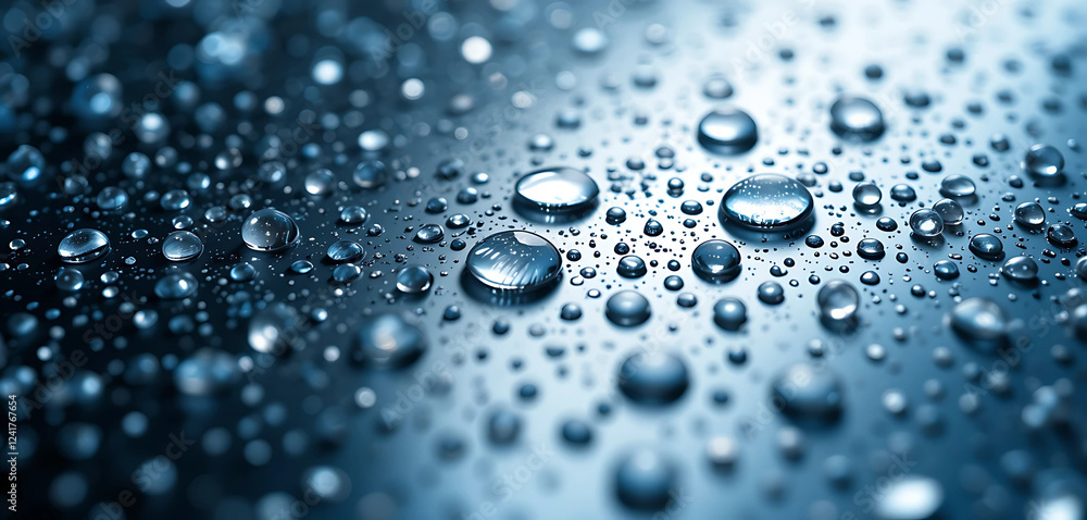 Close-up 8K macro image of water droplets on metal, showcasing smooth reflective surfaces, cool silver tones, and soft ambient light.
Close-up 8K macro image of water droplets on metal, showcasing smooth reflective surfaces, cool silver tones, and soft ambient light.