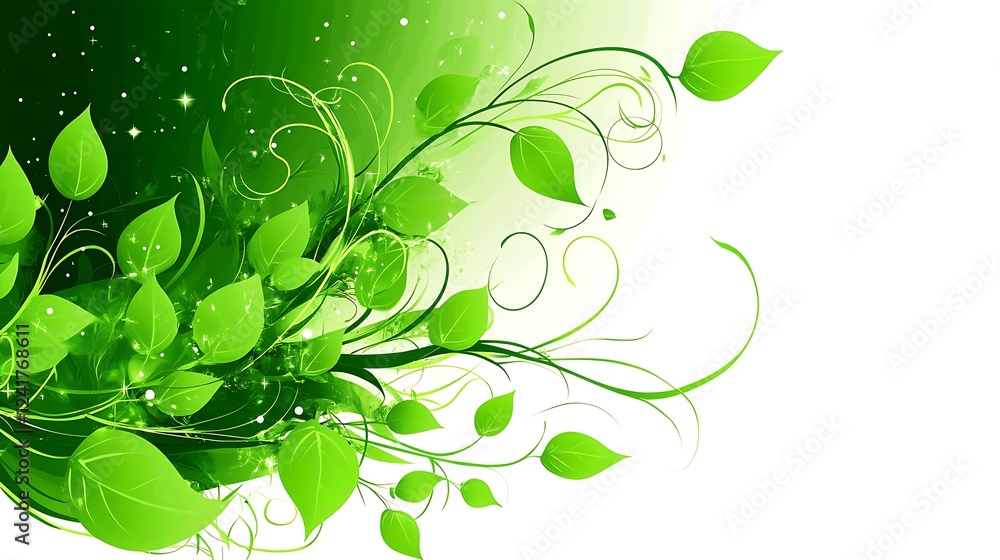 Green leaves, nature design, background Green leaves, nature design, background
