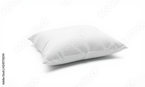 soft, white pillow mockup ideal for showcasing designs or patterns. Perfect for home decor, bedding, or interior design projects