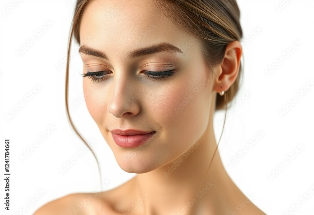 Female portrait with calm expression Female portrait with calm expression