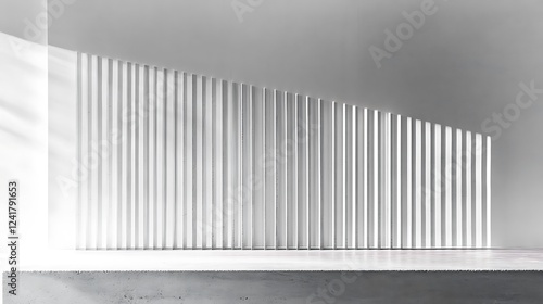 Wallpaper Mural Modern white wall screen, sunlight Torontodigital.ca