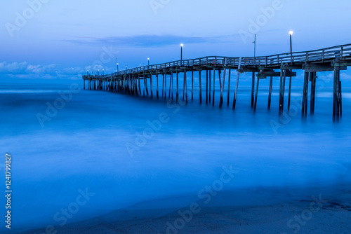 Wallpaper Mural USA, North Carolina, Avon. Atlantic Ocean at Avon Fishing Pier Torontodigital.ca