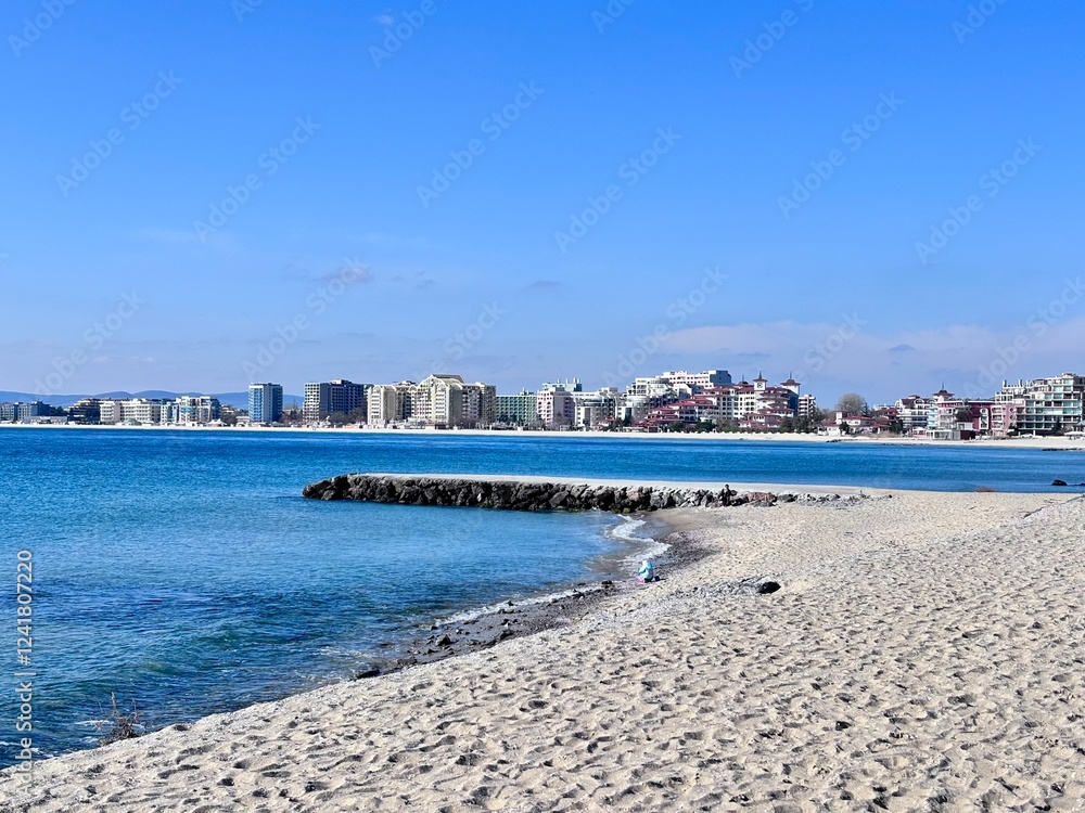 Obraz premium view of the city of the sea