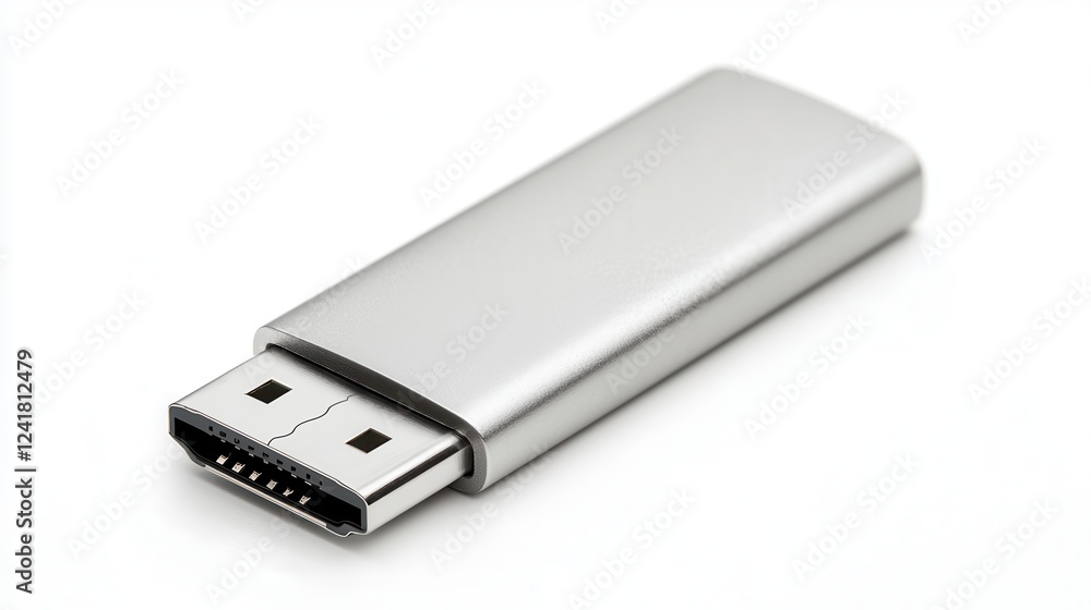 USB flash drive on white background. USB flash drive on white background.