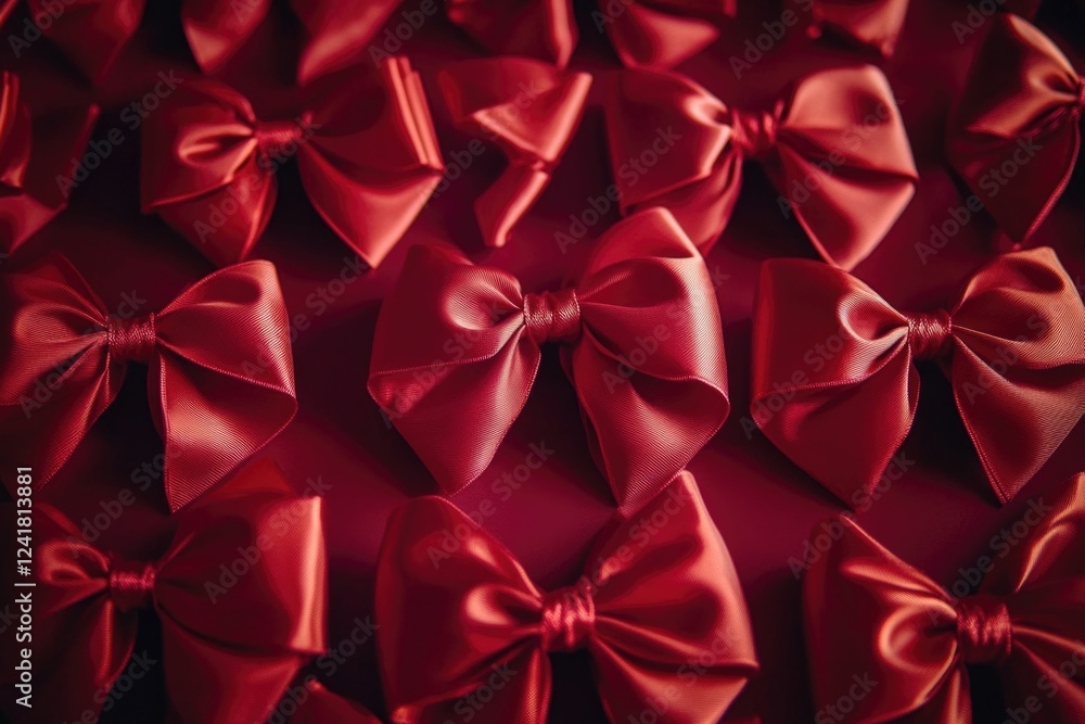 A stack of bright red bow ties, great for fashion or party themes A stack of bright red bow ties, great for fashion or party themes