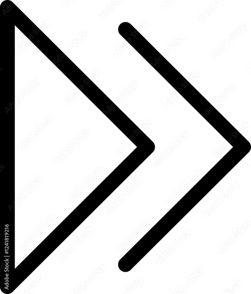 fast player icon, fast forward circle with two arrows icon symbol button in filled, thin line, outline and stroke style for apps and website fast player icon, fast forward circle with two arrows icon symbol button in filled, thin line, outline and stroke style for apps and website