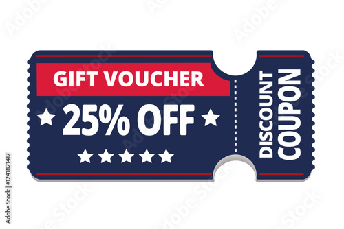 discount coupon gift voucher 25 percent off sales marketing