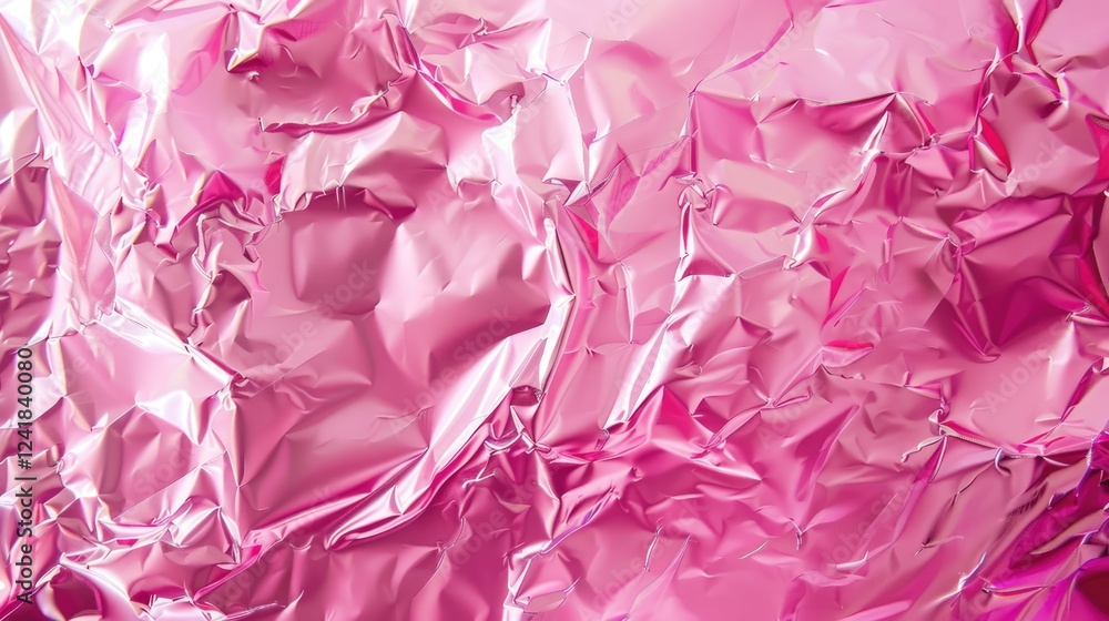 The background is made of pink crumpled paper with a texture for decoration. Abstract rough texture of paper. The background is made of pink crumpled paper with a texture for decoration. Abstract rough texture of paper.