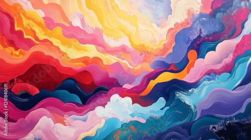 Vibrant Wave Pattern for Creative Projects