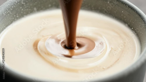 Wallpaper Mural 4k video of a chocolate pouring into coffee. Torontodigital.ca